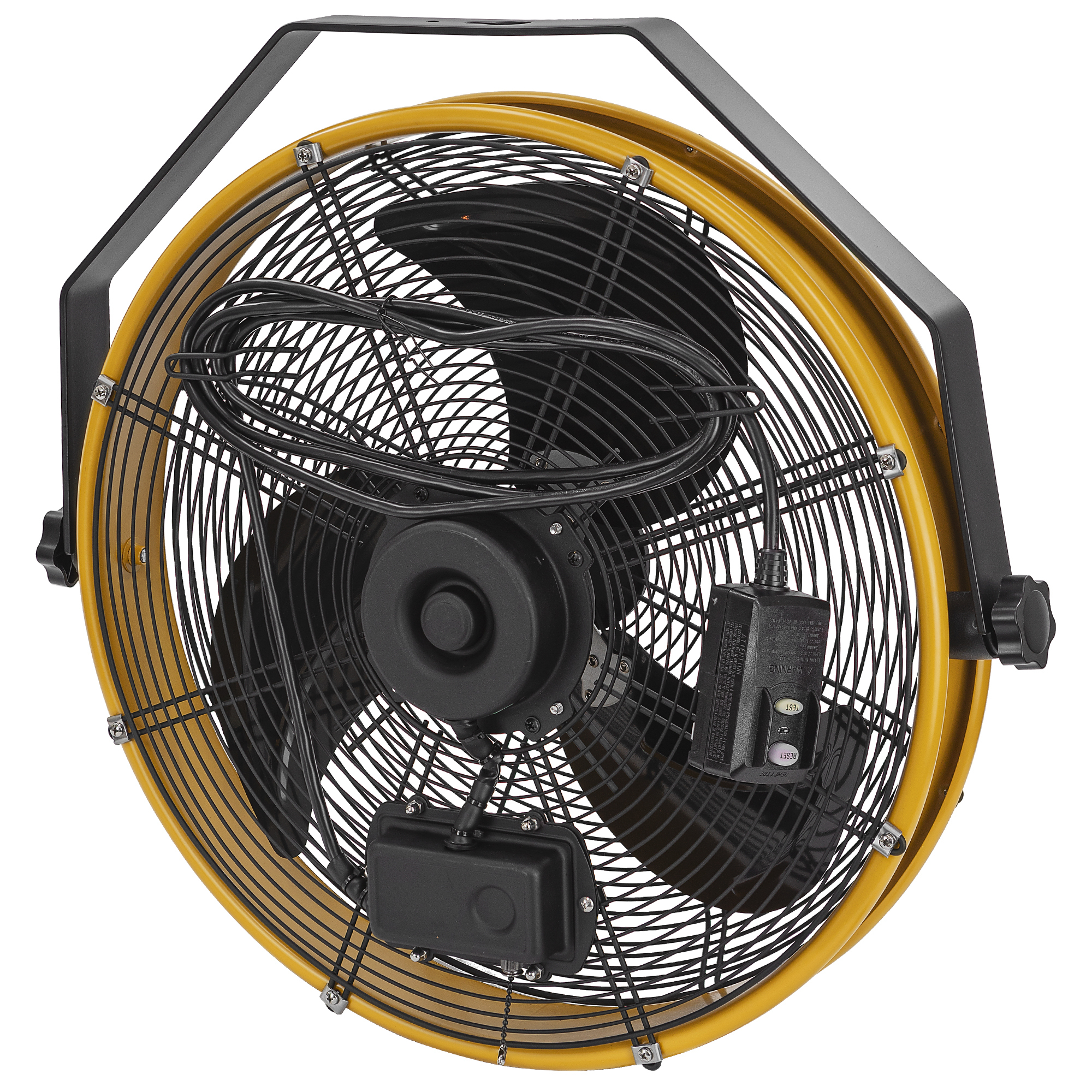 Caterpillar, 18in. High-Velocity Wall Ceiling Shroud Fan, Drive Type Direct, Fan Diameter 22 in, Air Delivery 4000 cfm, Model# HVOD-18S-NG